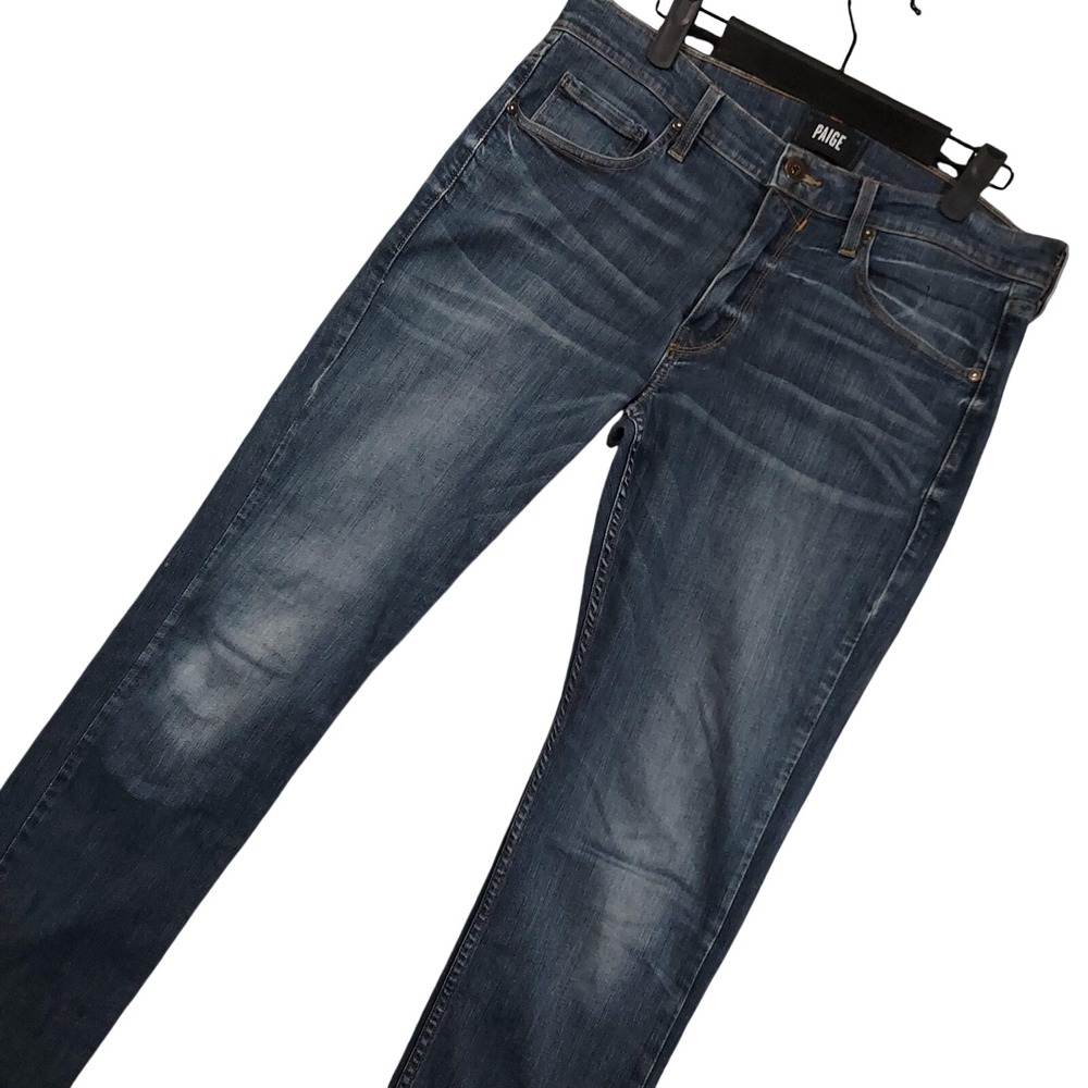 Paige Lennox Jeans Mens 31x32 (Fits 31x31) Medium Wash Slim Tapered Stretch
